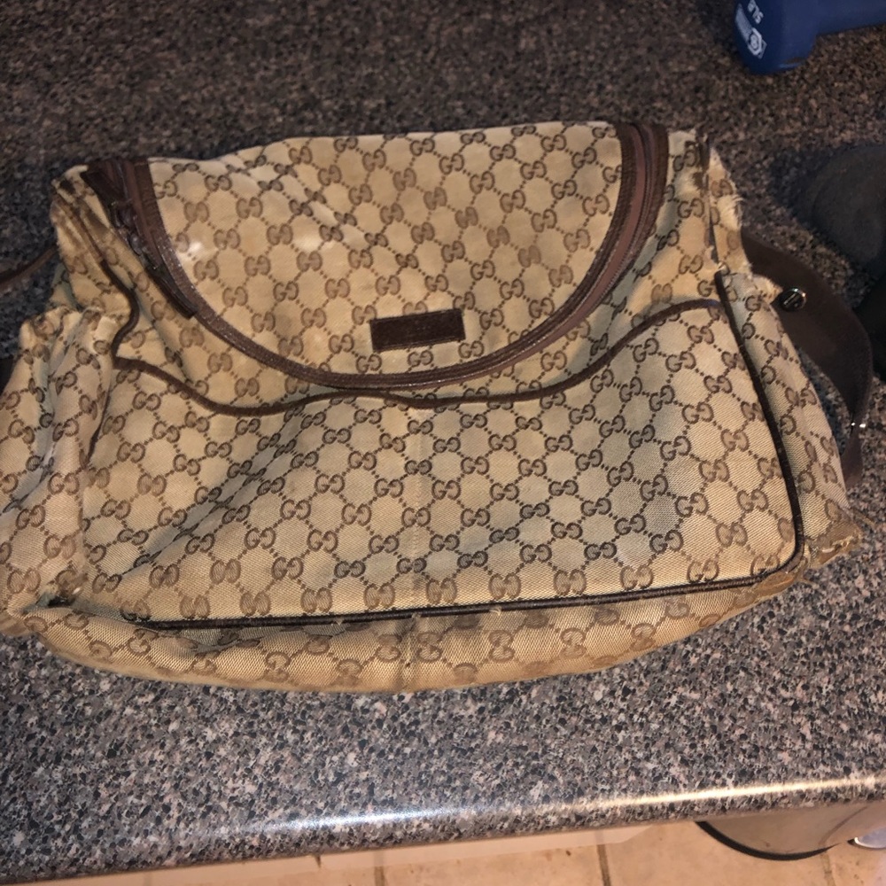 Gucci diaper bag